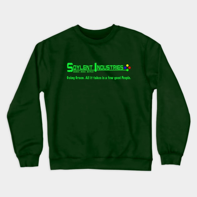 Soylent Industries Crewneck Sweatshirt by kapowtalk@gmail.com